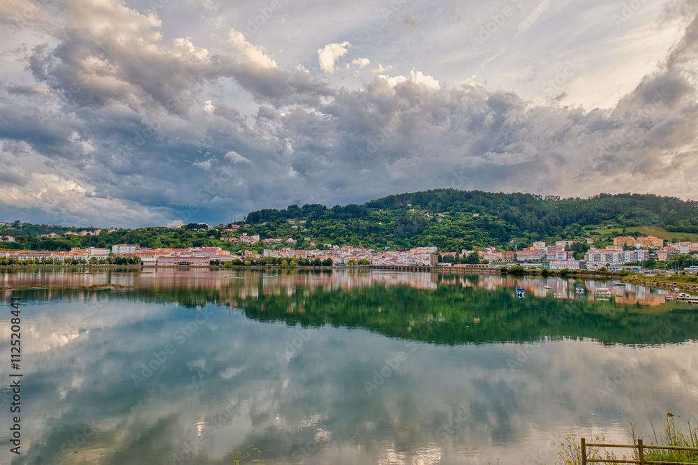 Obraz premium Cabañas is a municipality in the province of La Coruña, Galicia, Spain. It is located thirty-seven kilometers from La Coruña, in the low plain of the Eume River