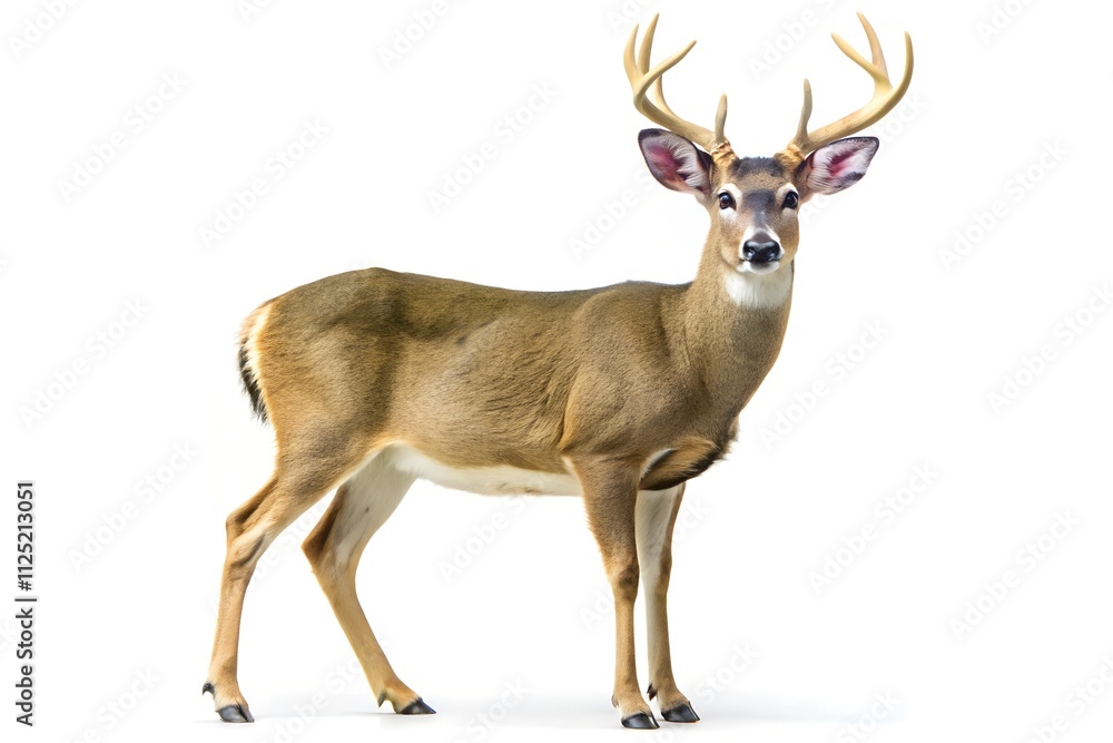 Fototapeta premium Deer on white background