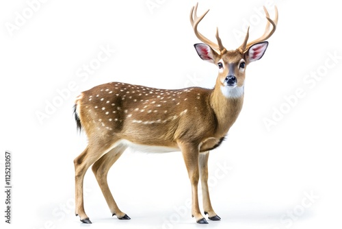 Deer on white background