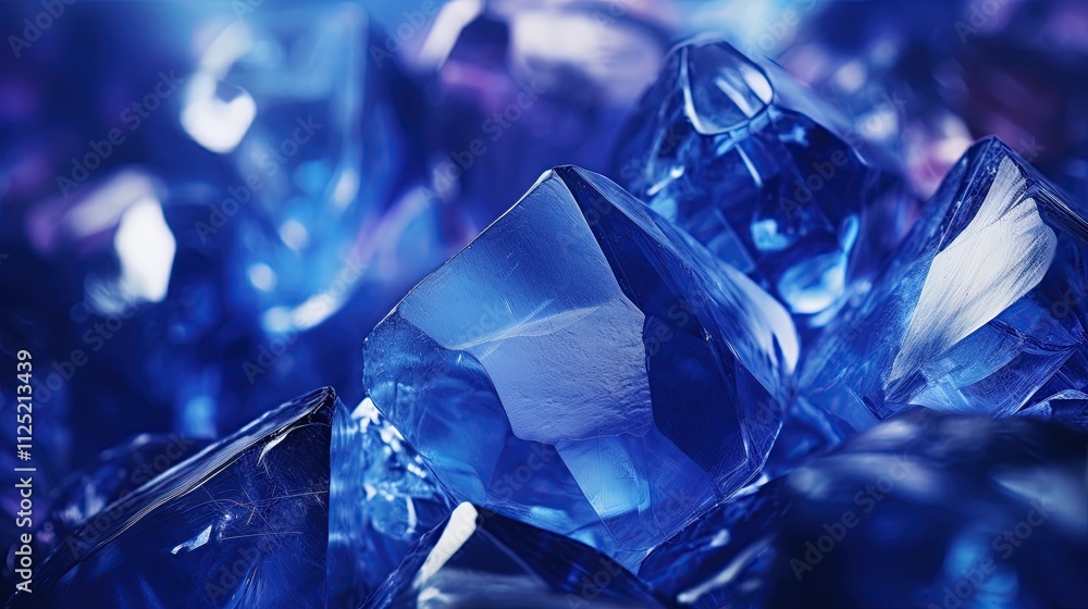 Blue Saphire precious gemstone crystal. Generative Ai Blue Saphire precious gemstone crystal. Generative Ai
