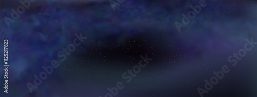 Starry night sky with astrological constellations. Space stars background.Space nebula and glittering stardust.