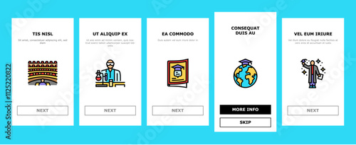 college teacher student class onboarding mobile vector education people, university girl, lesson studying, classroom happy, computer college teacher student class illustrations