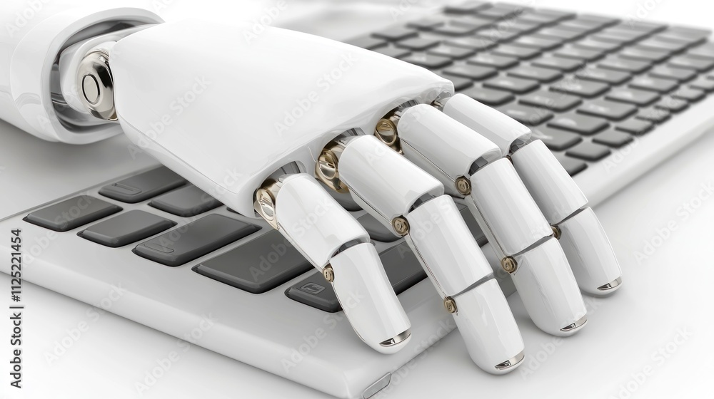 Robotic Hand on Keyboard: AI and Technology Robotic Hand on Keyboard: AI and Technology