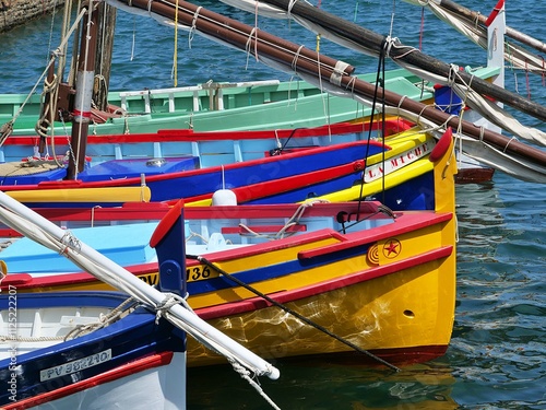 Etrave de pointus au port de Collioure photo