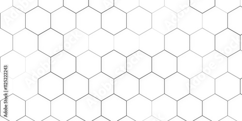 Hexagons pattern. Geometric abstract background with simple hexagonal elements. Seamless pattern background, Abstract pattern background decorative graphic design wallpaper background for your design 