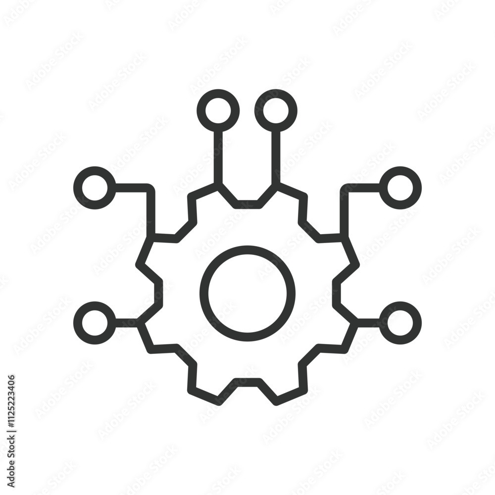 Engineering and circuit board, icon in line design. Engineering, circuit, board, technology, system, design, machine on white background vector. Engineering and circuit board, editable stroke icon Engineering and circuit board, icon in line design. Engineering, circuit, board, technology, system, design, machine on white background vector. Engineering and circuit board, editable stroke icon