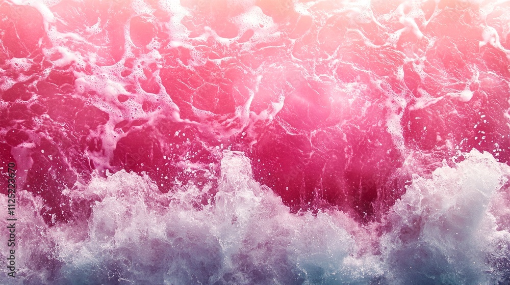 Banner, wall paper, backdrop. Vibrant pink ocean water Banner, wall paper, backdrop. Vibrant pink ocean water