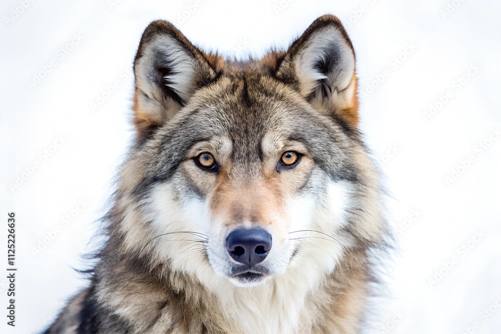 Wolf on white background Wolf on white background