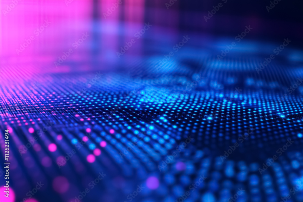 A glowing 3D grid in shades of electric blue and neon pink, creating a futuristic, digital perspective. A glowing 3D grid in shades of electric blue and neon pink, creating a futuristic, digital perspective.