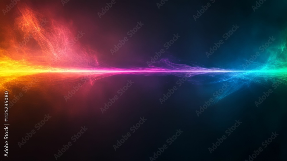 Abstract colorful light streaks, dark background. Abstract colorful light streaks, dark background.