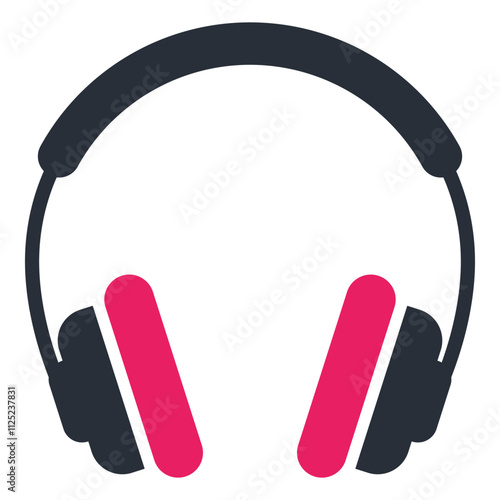 Headphone icon isolated on white background