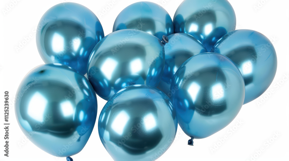blue balloons isolated on white blue balloons isolated on white