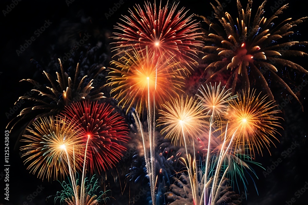 Fototapeta premium Fireworks Night Celebration