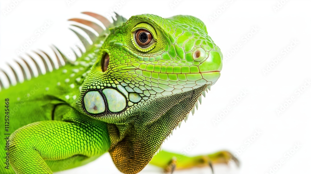 Fototapeta premium Happy Surprised Iguana Portrait