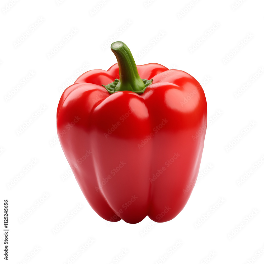 Vibrant red bell pepper transparent background for culinary inspiration food photography art design fresh concept Vibrant red bell pepper transparent background for culinary inspiration food photography art design fresh concept