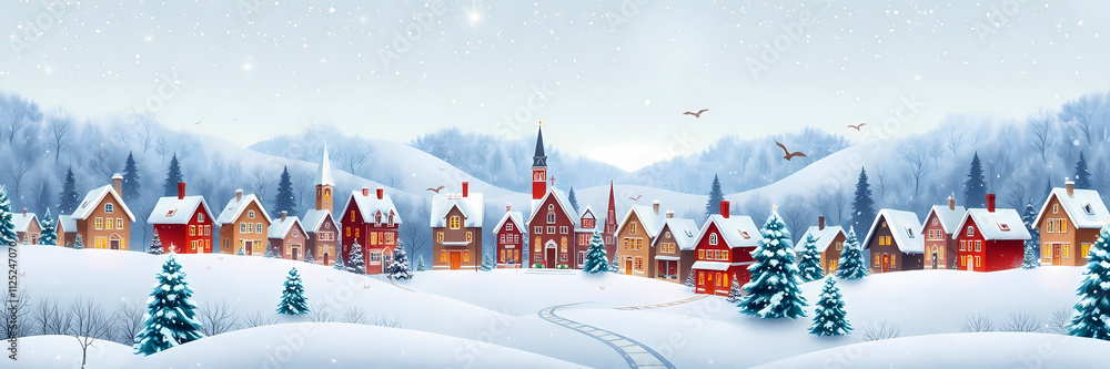 Fototapeta premium Christmas winter scene