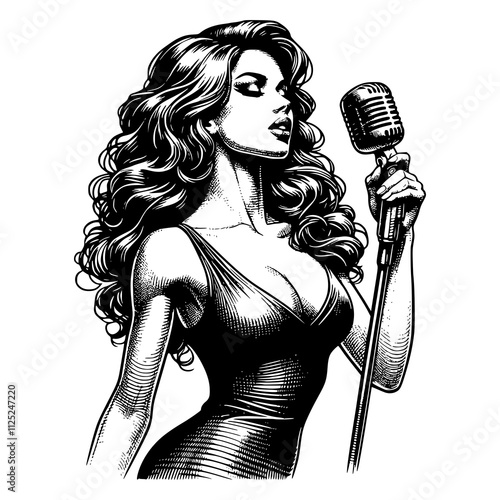 singer with microphone