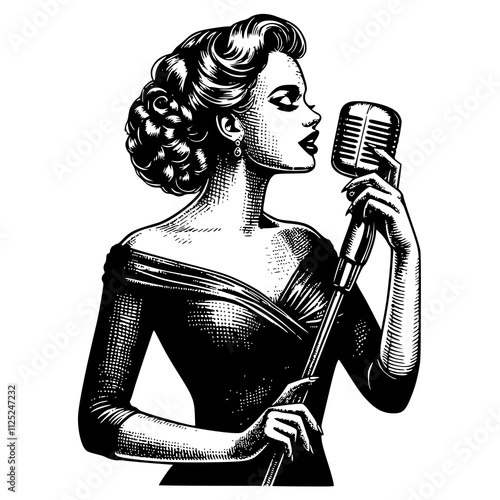 singer with microphone