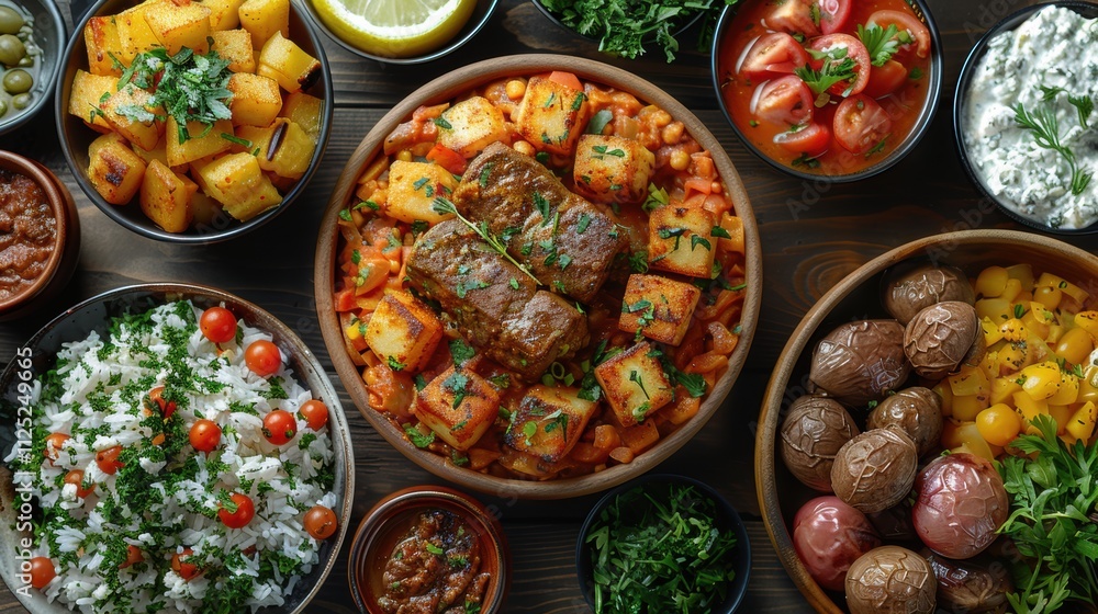 Delicious Cypriot Meze Platter Halloumi Moussaka Potatoes More Delicious Cypriot Meze Platter Halloumi Moussaka Potatoes More