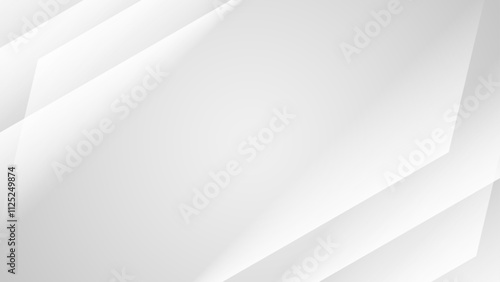 Modern White Background. Technology Banner. Vector Illustration. Abstract Business Wallpaper