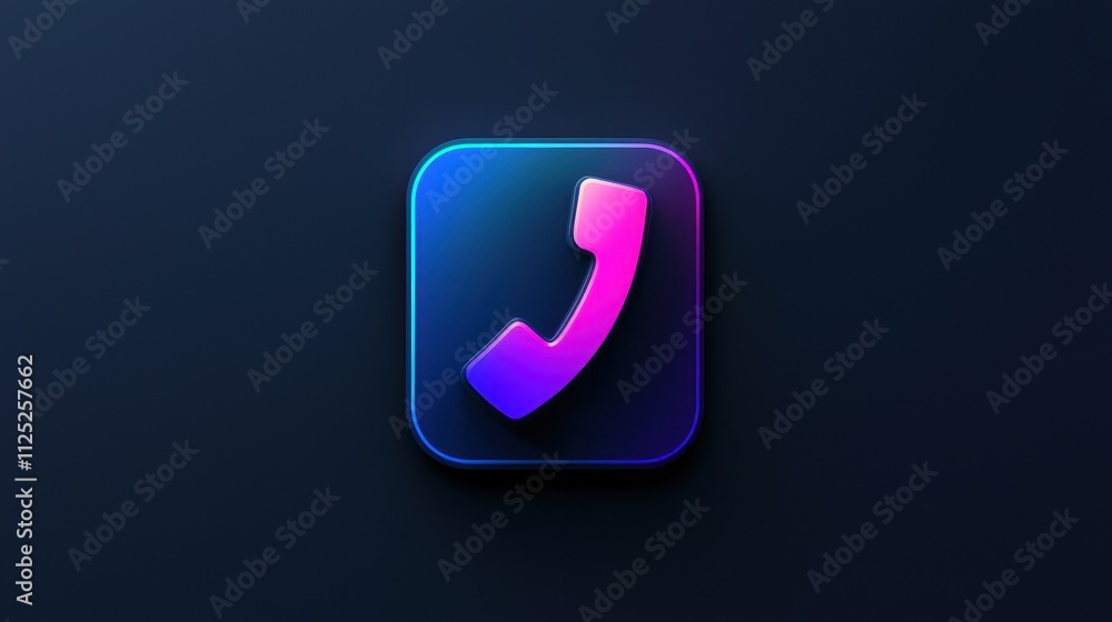 Vibrant Telephone Icon Symbolizing Modern Communication in a Stylish Design Vibrant Telephone Icon Symbolizing Modern Communication in a Stylish Design