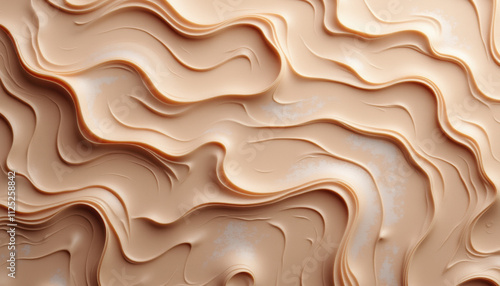 A visually engaging abstract background in Mocha Mousse color, showcasing creamy textures and flowing designs perfect for various applications.