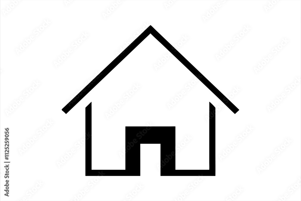house vector, house icon logo, home logo vector art illustration house vector, house icon logo, home logo vector art illustration