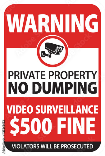 Картината върху платно No Dumping Sign