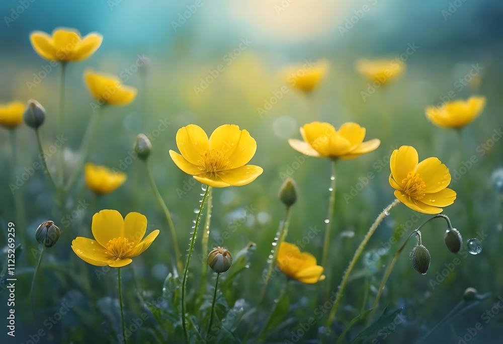 Fototapeta premium Yellow Flower Field