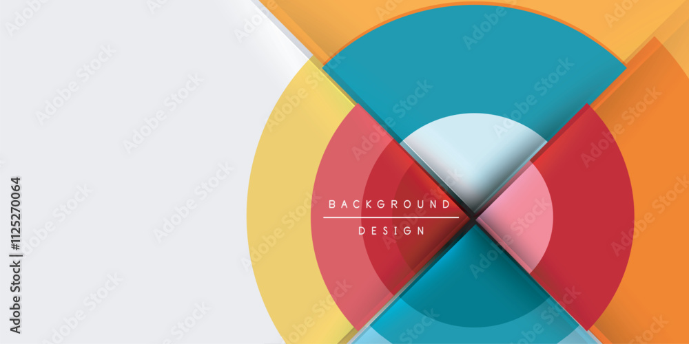 Circle and semi circle geometric background. Vector Illustration For Wallpaper, Banner, Background, Card, Book Illustration, landing page Circle and semi circle geometric background. Vector Illustration For Wallpaper, Banner, Background, Card, Book Illustration, landing page