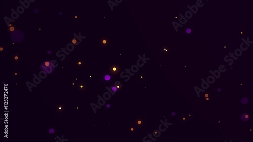 Wallpaper Mural Golden purple shinny particles overlay on a black screen, glitters, dust, moving outward Torontodigital.ca