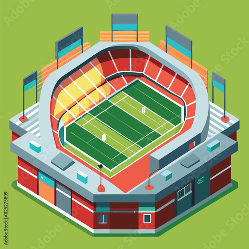 football stadium vector