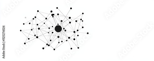 User network structure connect dots and lines background template vector