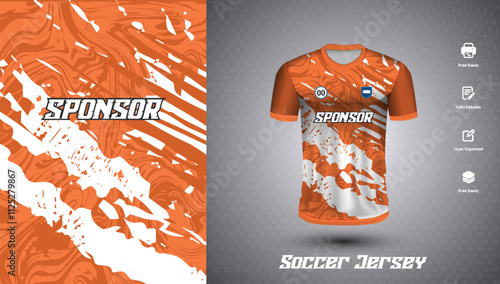 Soccer jersey design for sublimation or football jersey design
