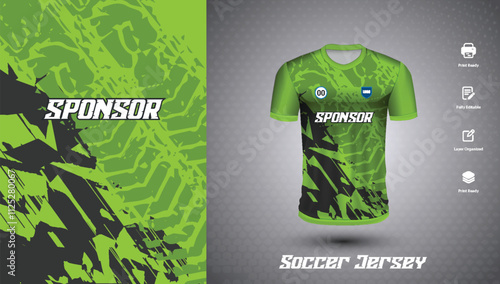 Soccer jersey design for sublimation or football jersey design