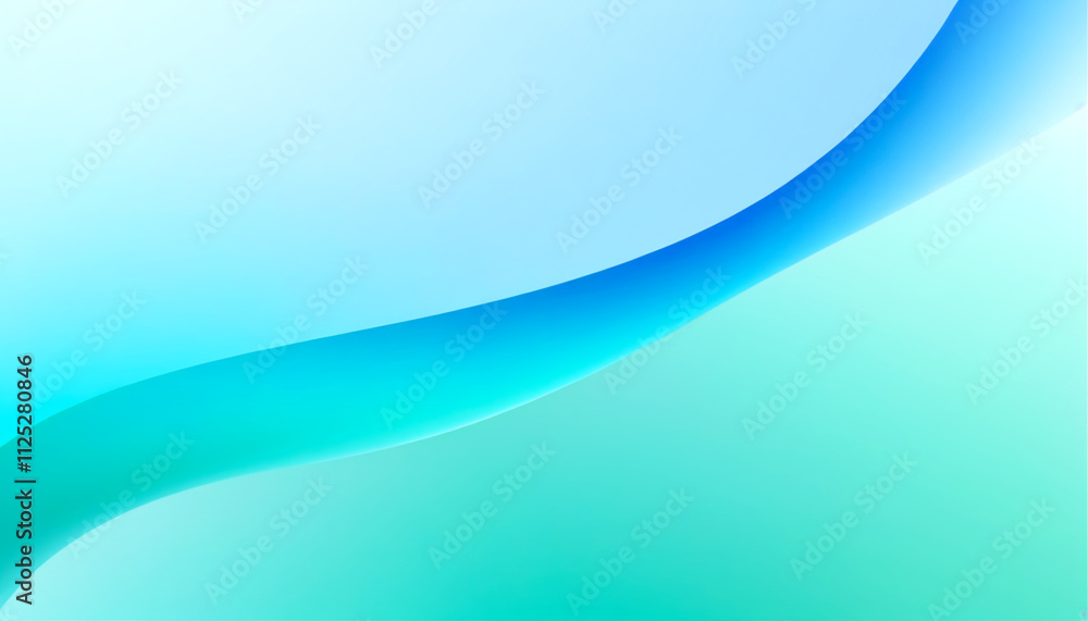 Soft flowing waves of blue and green create a serene abstract background Soft flowing waves of blue and green create a serene abstract background