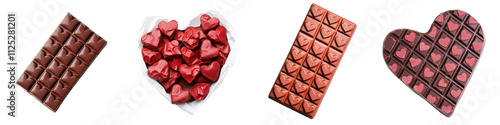 Wallpaper Mural Valentine's day heart-shaped chocolates sweet treats for a romantic atmosphere Torontodigital.ca