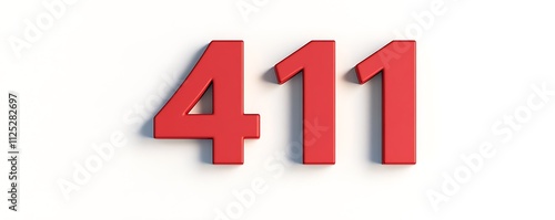 A minimalist 3D number 