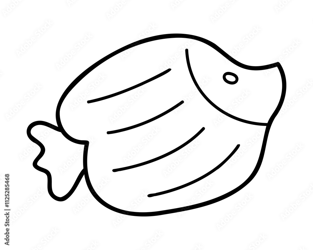 Doodle fish in white and black. Clip art for your projects. Doodle fish in white and black. Clip art for your projects.
