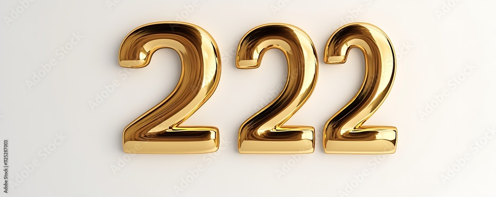 A polished 3D number A polished 3D number