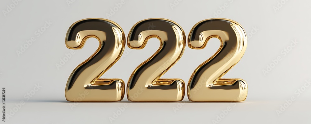 A polished 3D number A polished 3D number