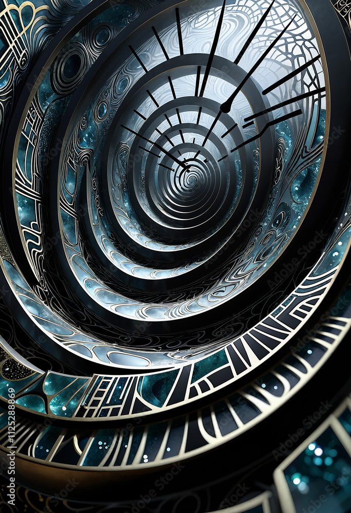 Fototapeta premium abstract spiral time art