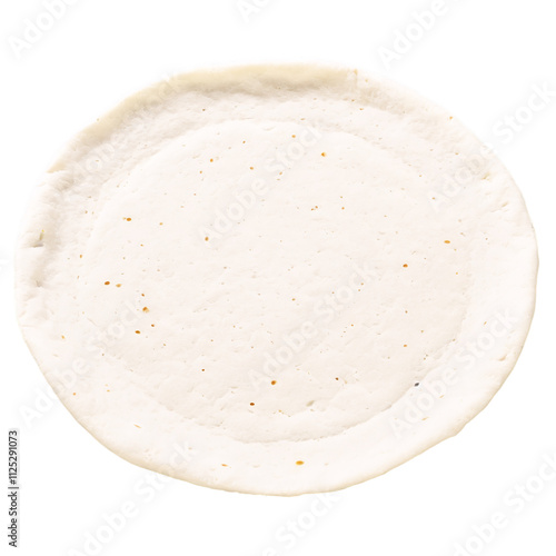 Freshly Made Flour Tortilla isolated on transparent background