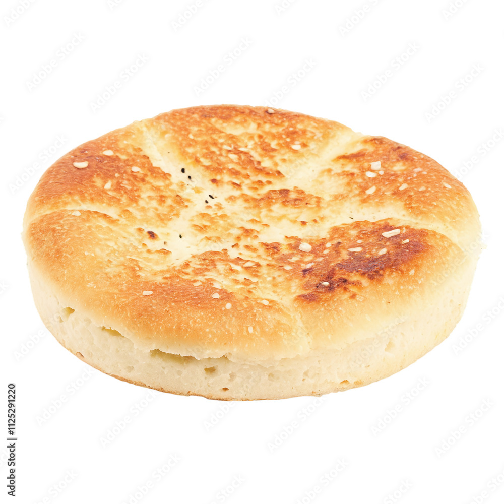 English Muffin isolated on transparent background English Muffin isolated on transparent background
