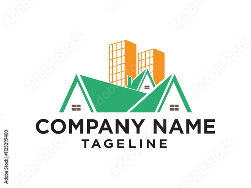 Creative Constraction logo design vector