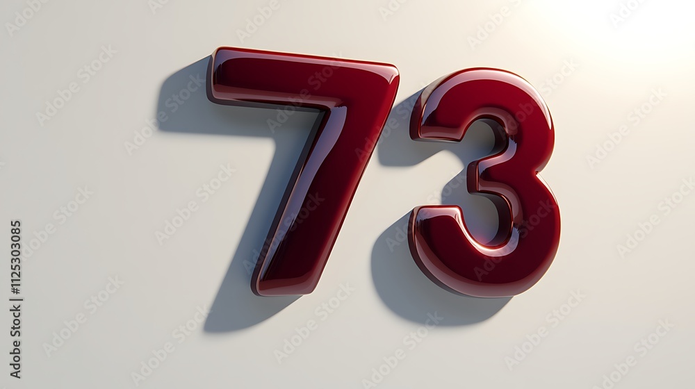 A smooth 3D number A smooth 3D number