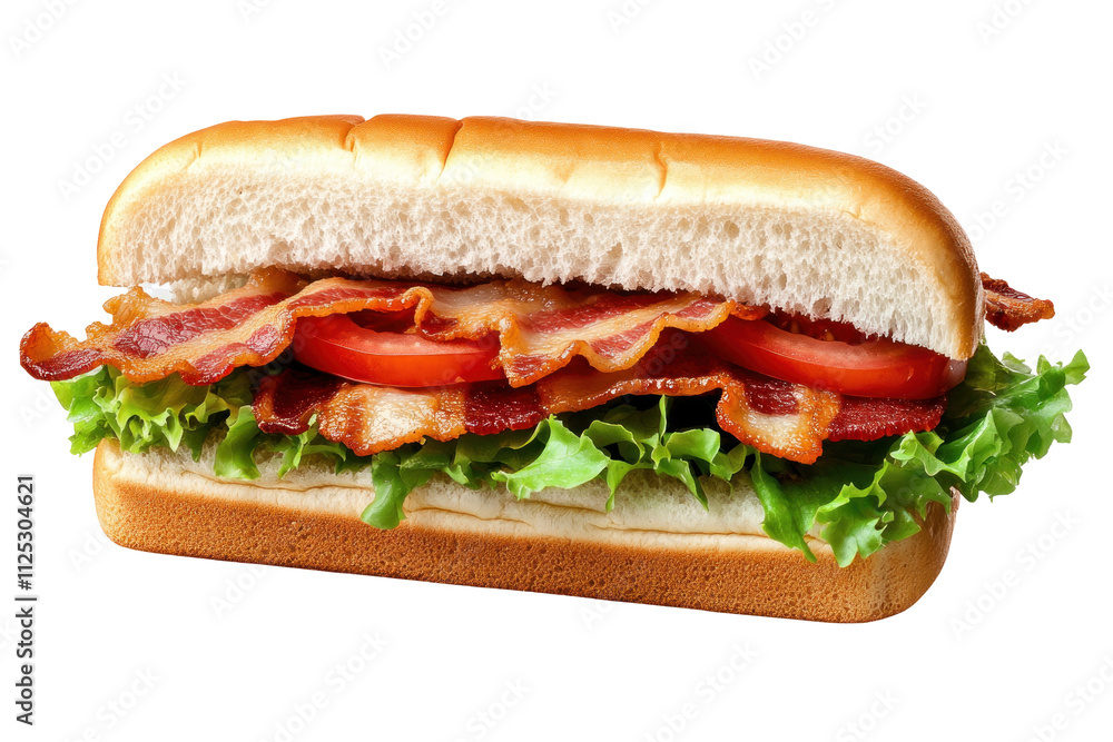 Delicious Bacon Sandwich with Fresh Vegetables Delicious Bacon Sandwich with Fresh Vegetables