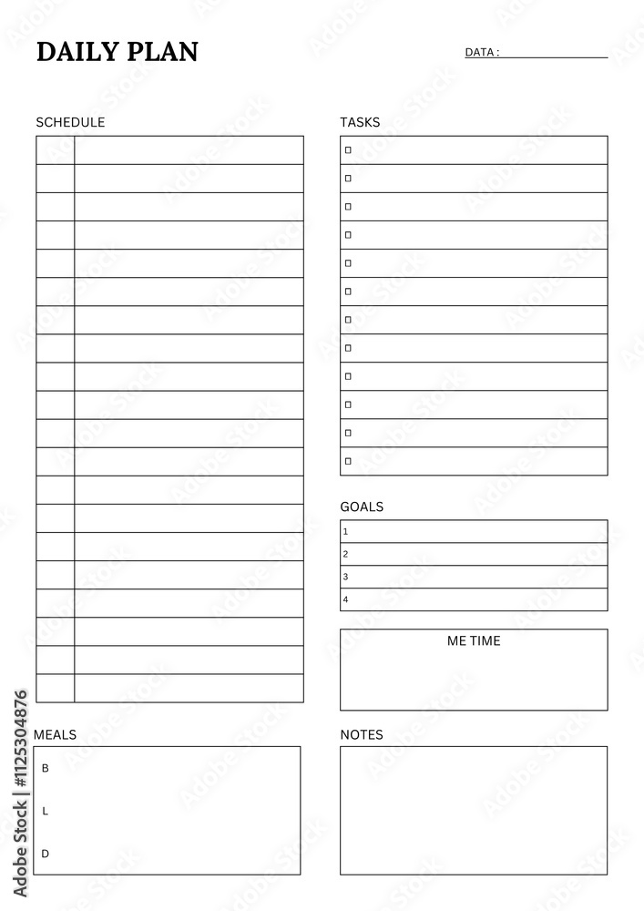 A4 Size Planner Bundle Pack Vol.01 - 2 A4 Size Planner Bundle Pack Vol.01 - 2