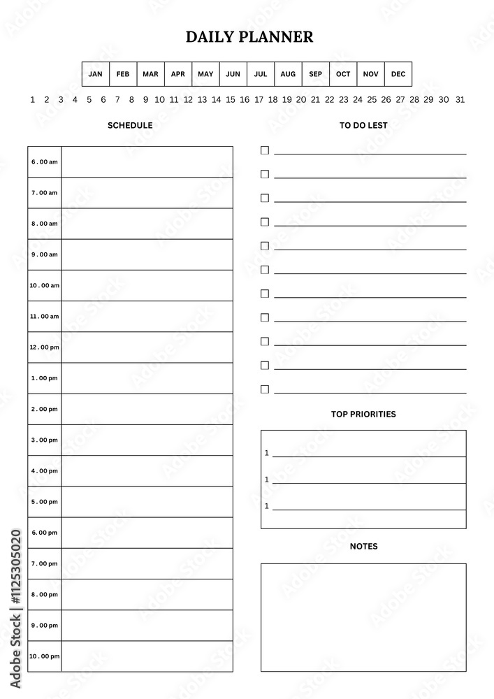 Daily planner Daily planner