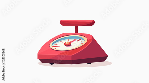 Modern Flat Design Vector Illustration of Kilogram Weight Icon for Measurement photo